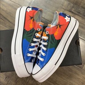 CONVERSE CTAS LIFT OX PLATFORM totally blue/white